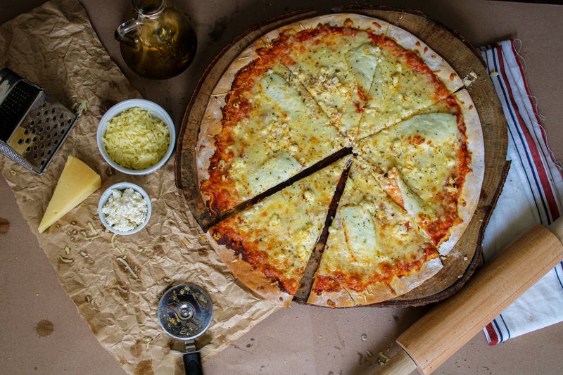 Mediterranean Feta specialty pizza